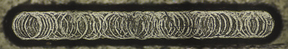 [ Steinheil 3x triplet loupe as seen under a microscope ]